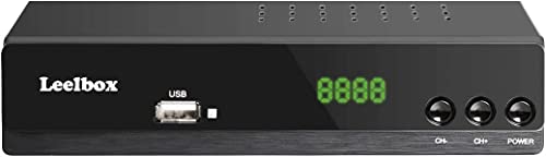 Decodificador TDT Terrestre, DVB-T2 H.265 Hevc Main 10 bit, Receiver TV SCART Full HD 1080p recibe Todos los Canales gratuitos, admite Multimedia PVR USB WiFi [2in1 Universal Remote]